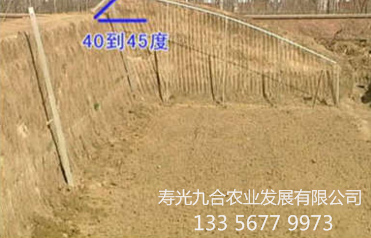 后墻凸起水平夾角是40-45度